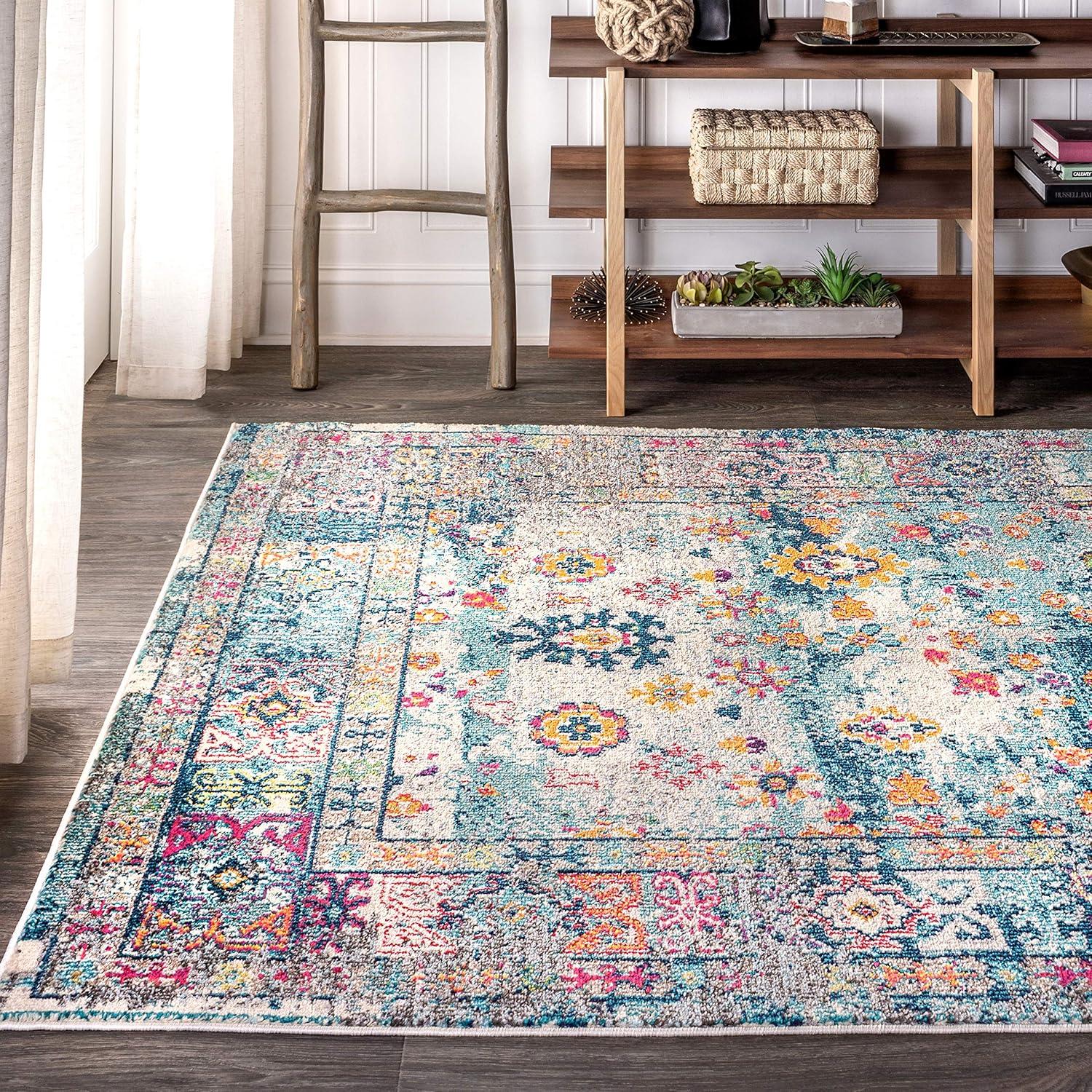 Bohemian FLAIR Boho Vintage Faded Area Rug - JONATHAN Y