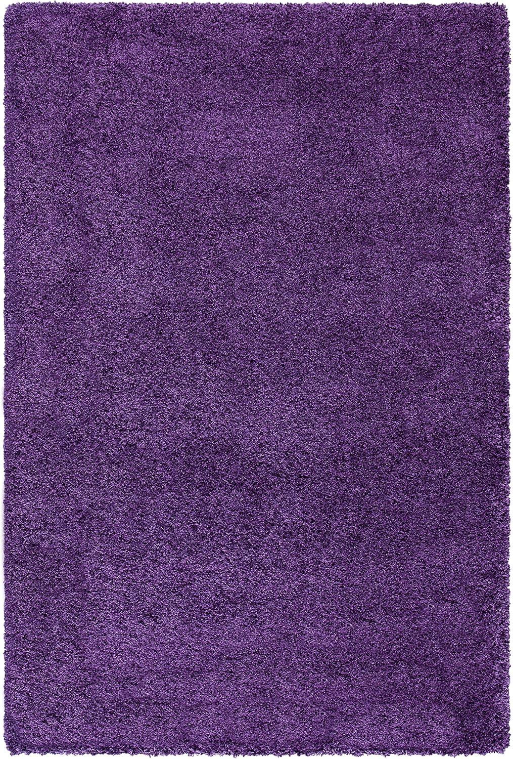 Ultra-Soft Aqua Blue Geometric 8' Square Shag Area Rug