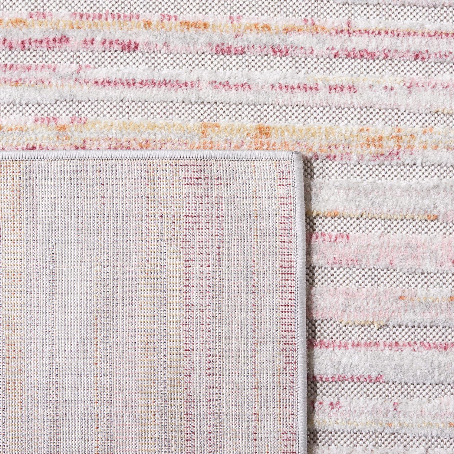 Cabana CBN502 Power Loomed Indoor/Outdoor Area Rug - Rust/Ivory - 5'3"x7'6" - Safavieh