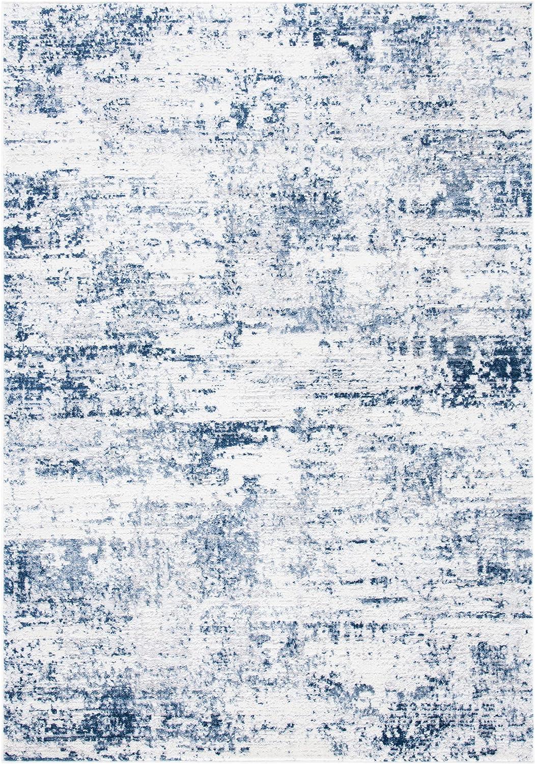 SAFAVIEH Amelia Ian Abstract Area Rug, Ivory/Navy, 9' x 12'