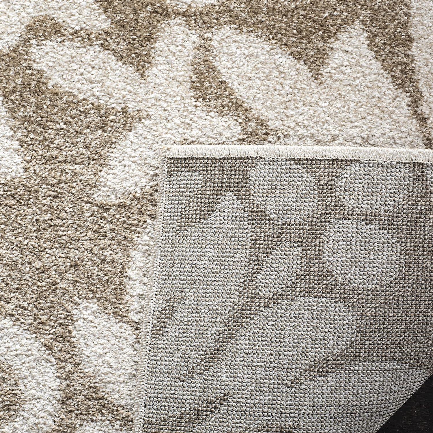 Amherst AMT425 Power Loomed Indoor Runner Rug - Wheat/Beige - 2'3"x13' - Safavieh