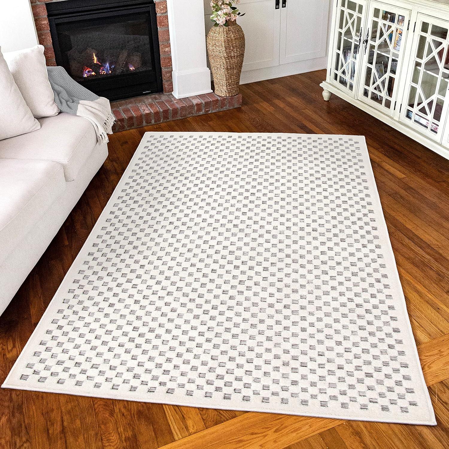 Simply Southern Cottage Lecompte Area Rug, 5' x 7', Grey