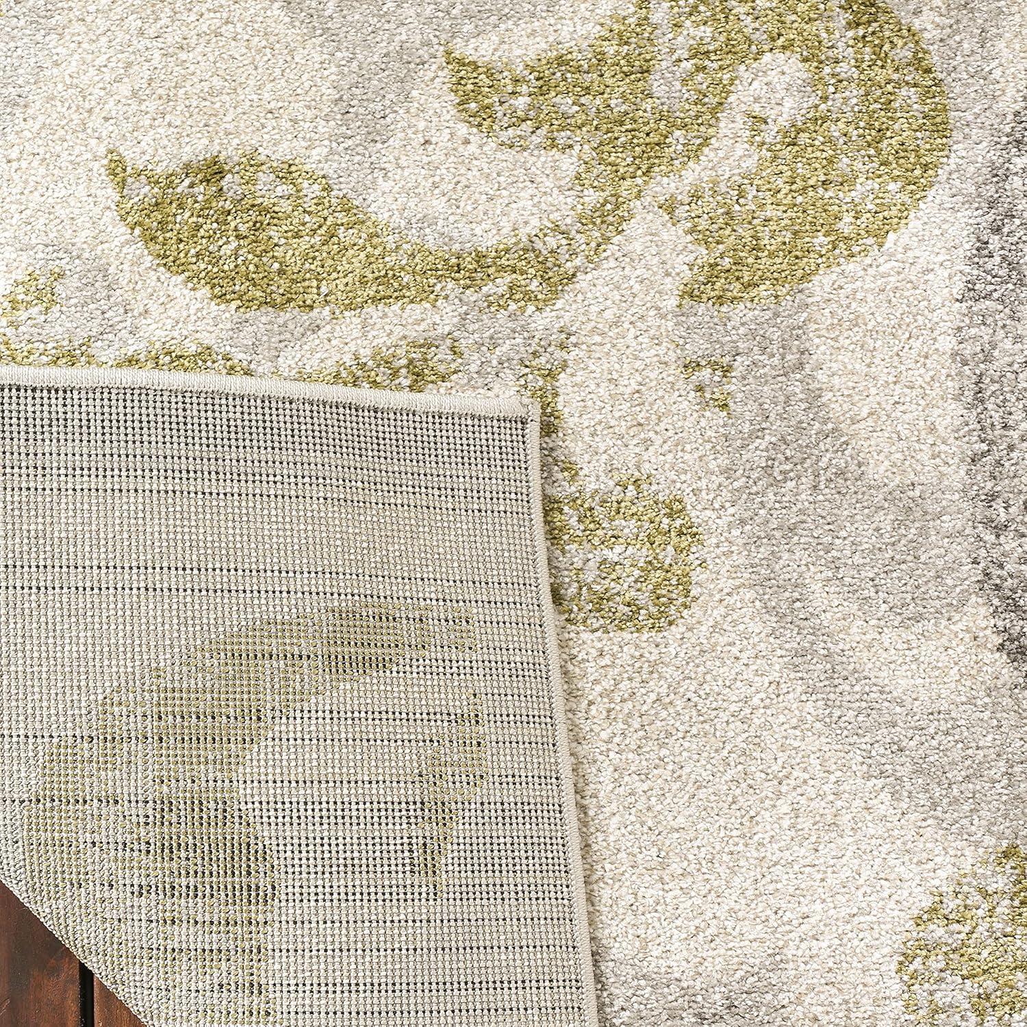 Amherst AMT428 Power Loomed Indoor Runner Rug - Ivory/Light Grey - 2'3"x9' - Safavieh