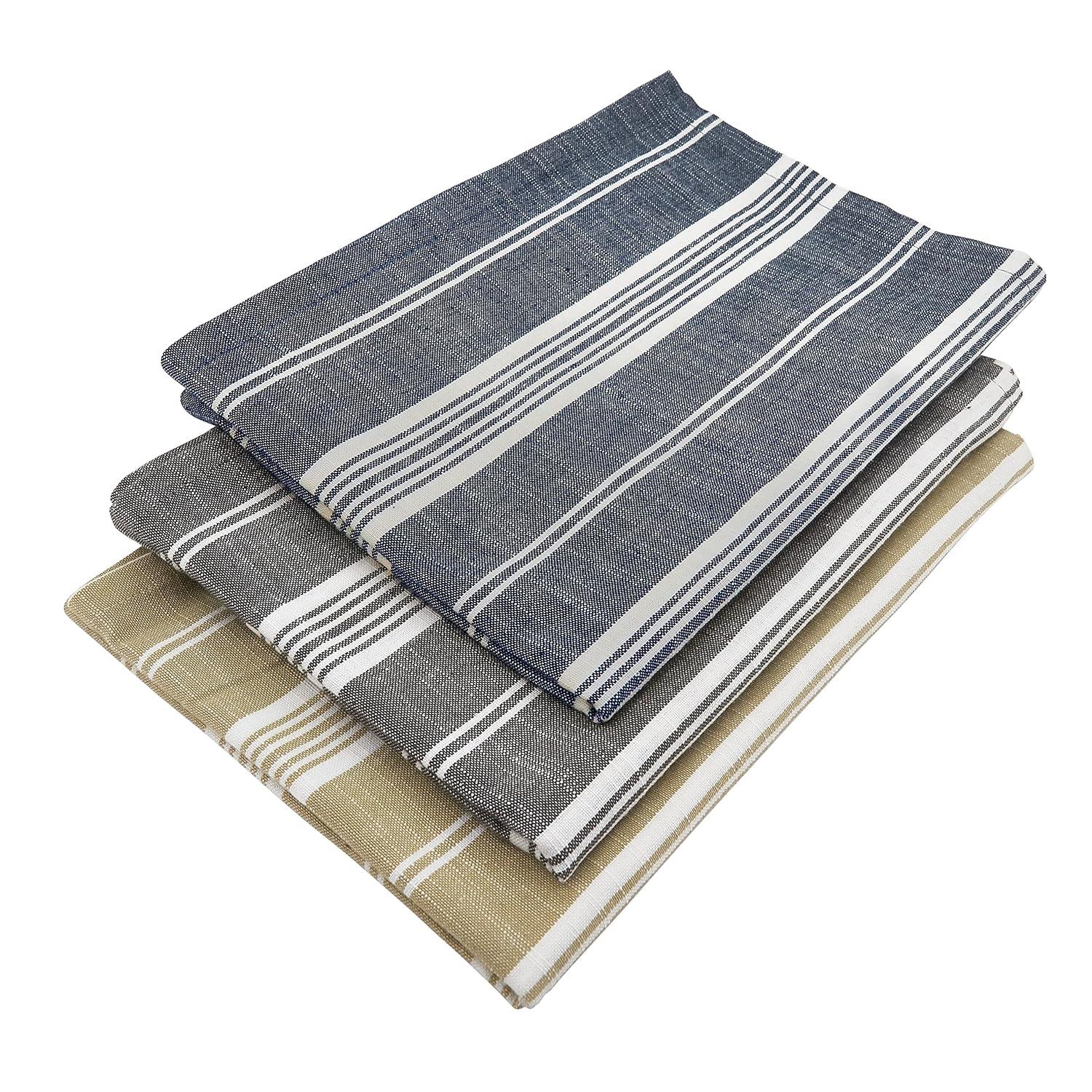 Saro Lifestyle Long Table Runner With Striped Design, Grey, 16" x 72"