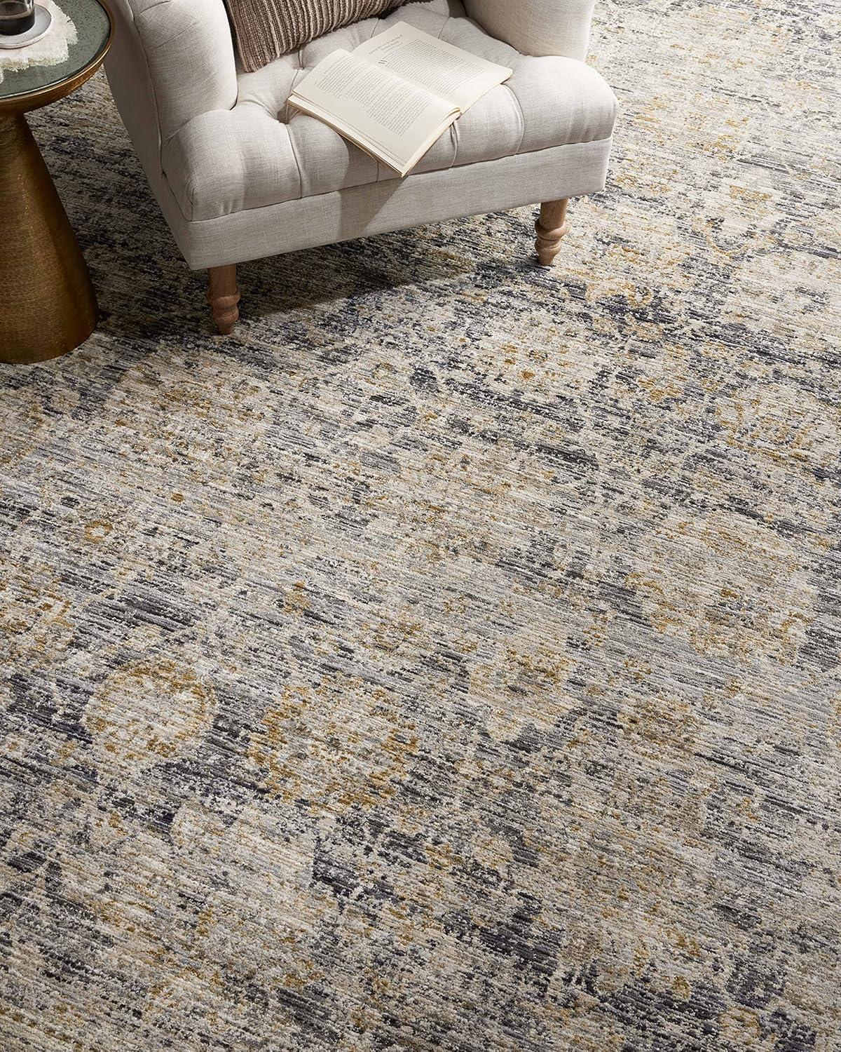 Jean Stoffer x Loloi Katherine Charcoal / Gold Area Rug