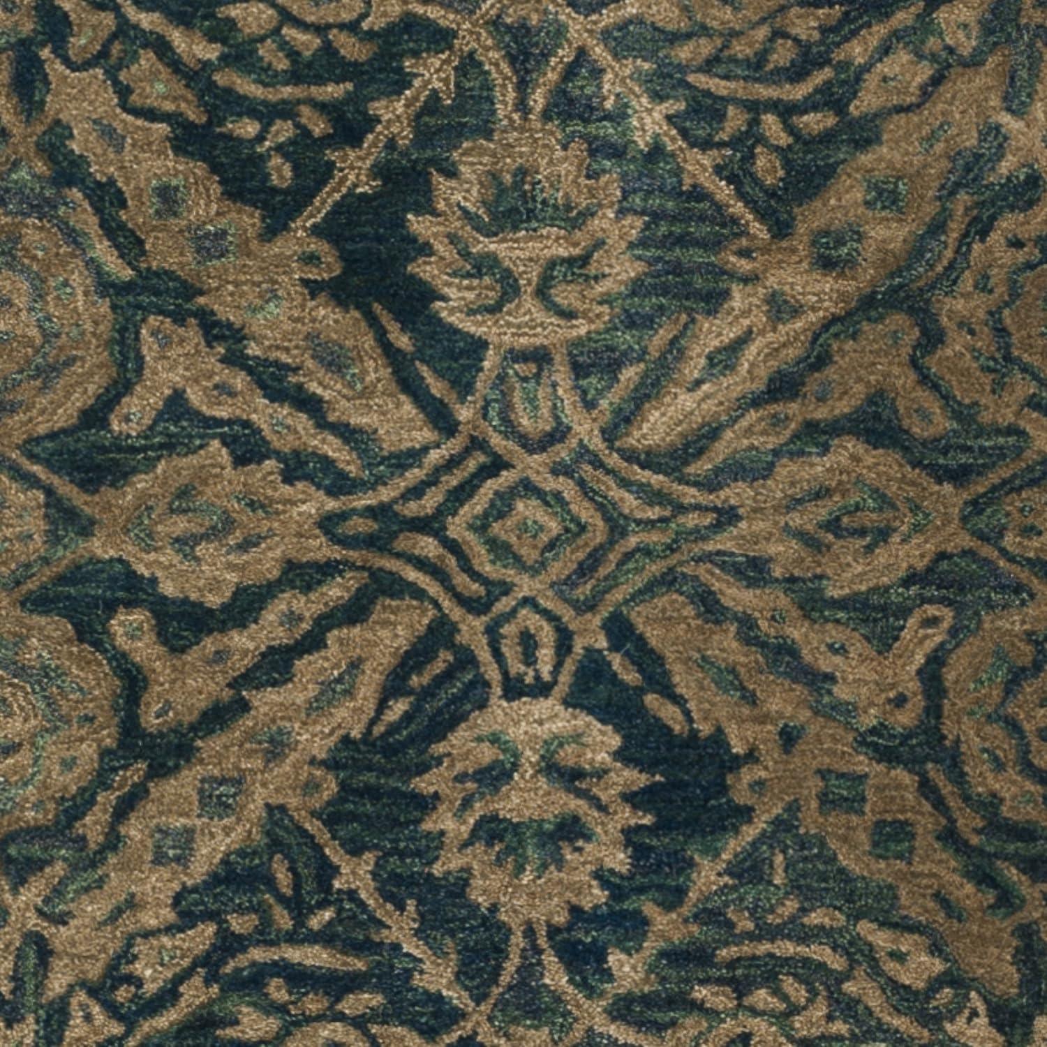 SAFAVIEH Anatolia Lysette Floral Area Rug, Navy/Ivory, 9' x 12'