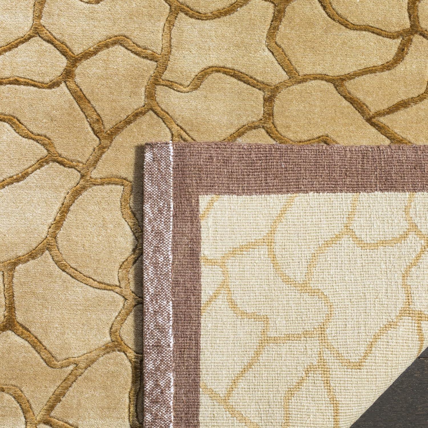 Ipswich Hand Knotted Silk & Wool Pile Abstract Rug