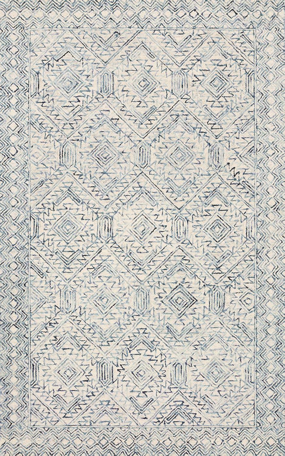 Loloi II Ziva Contemporary Bluestone Area Rug