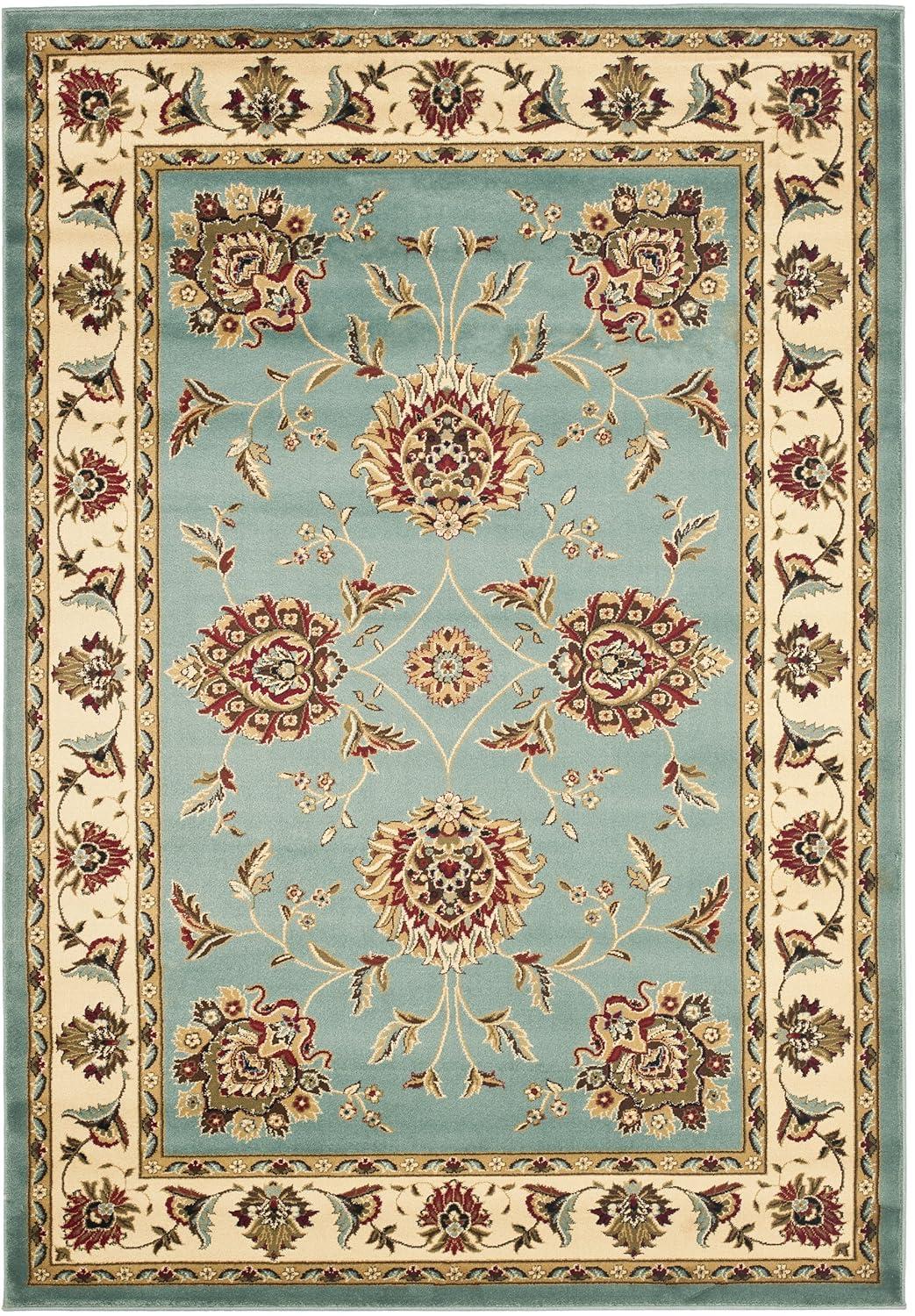 Lyndhurst LNH555 Power Loomed Area Rug - Blue/Ivory - 5'3"x7'6" - Safavieh