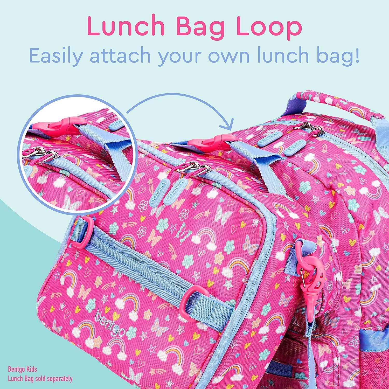 Bentgo Kids' 14.25" School Backpack - Rainbows and Butterflies