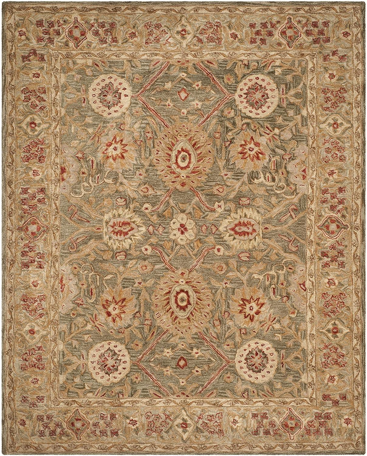 Anatolia AN516 Hand Tufted Indoor Area Rug - Brown/Ivory - 8'x10' - Safavieh