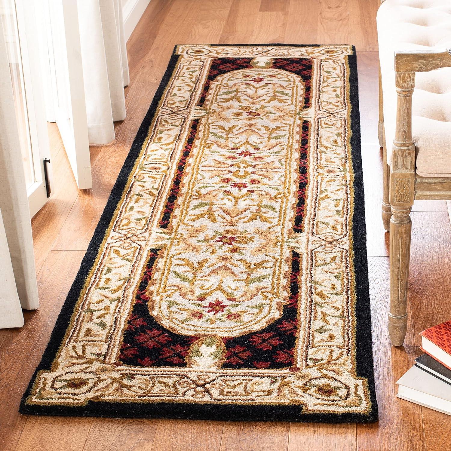 SAFAVIEH Classic Collection Area Rug - 8'3" x 11', Burgundy, Handmade Traditional Oriental Wool, Ideal for High Traffic Areas in Living Room, Bedroom (CL755A)