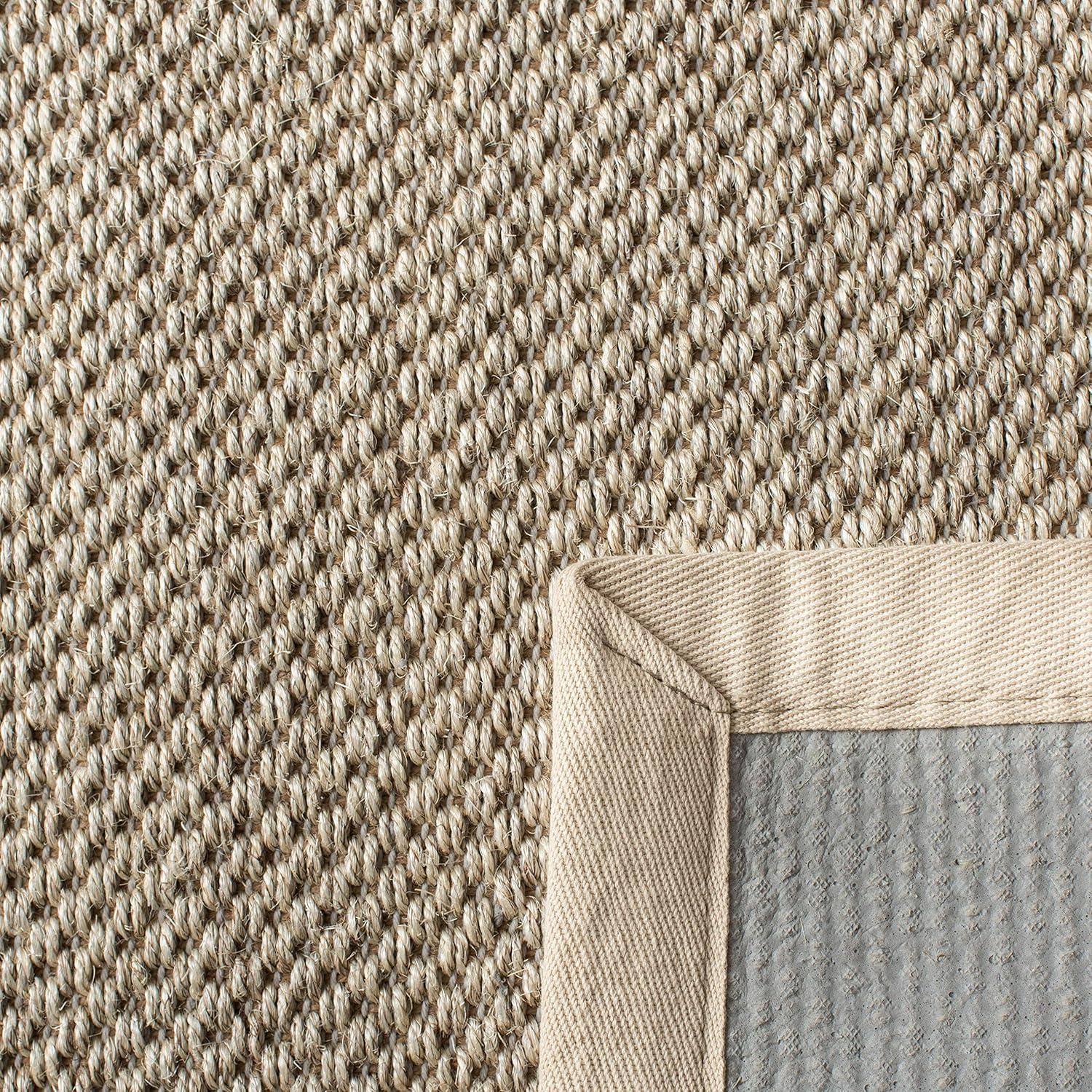 Natural Fiber NF143 Power Loomed Indoor Area Rug - Marble/Beige - 5'x5' - Safavieh