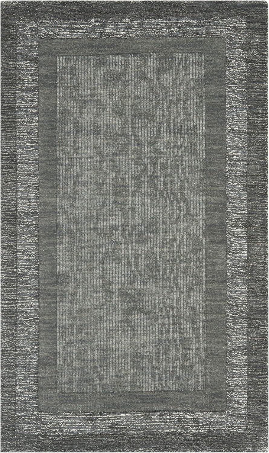 Impressions IM821 Hand Loomed Accent Rug - Charcoal/Blue - 3'x5' - Safavieh