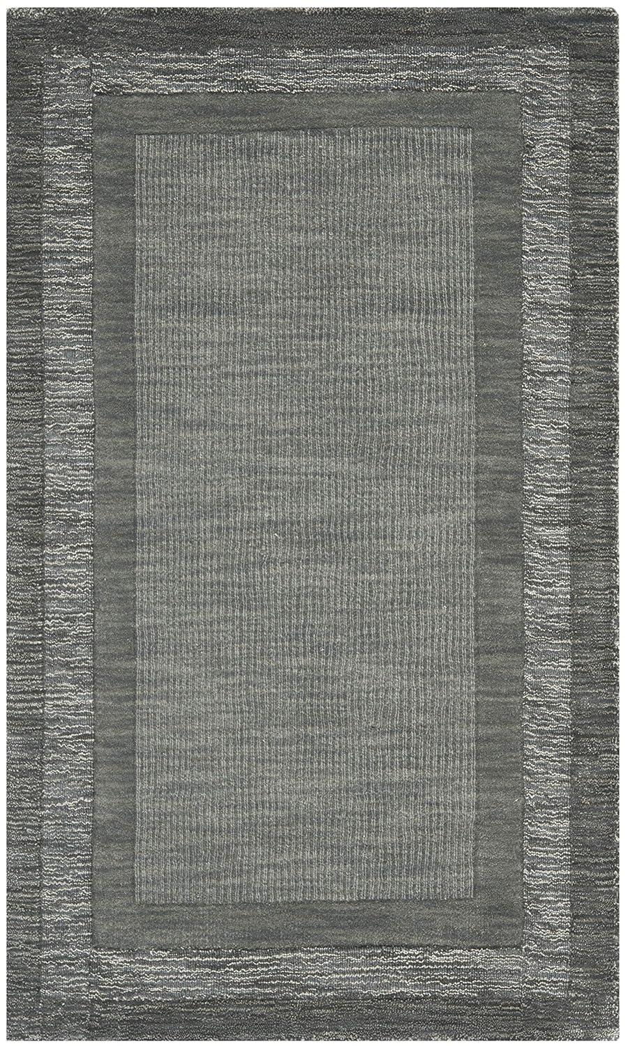 Impressions IM821 Hand Loomed Accent Rug - Charcoal/Blue - 3'x5' - Safavieh