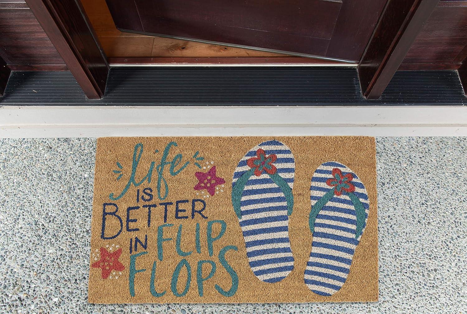 Design Imports Flip Flop Life Doormat