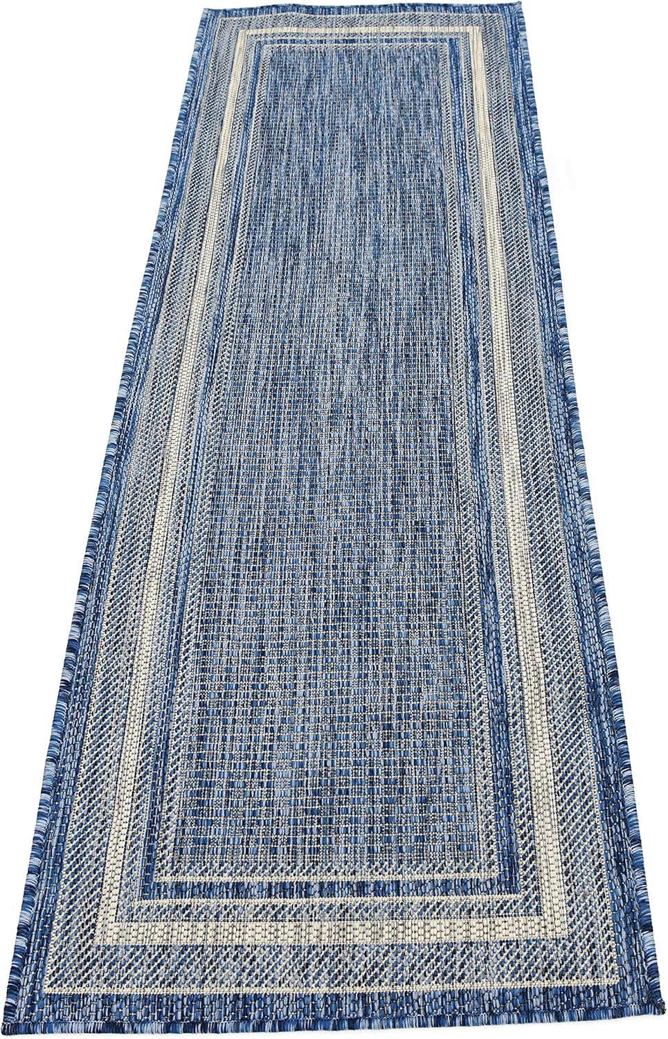 Unique Loom Outdoor Border Soft Border Border Woven Area Rug