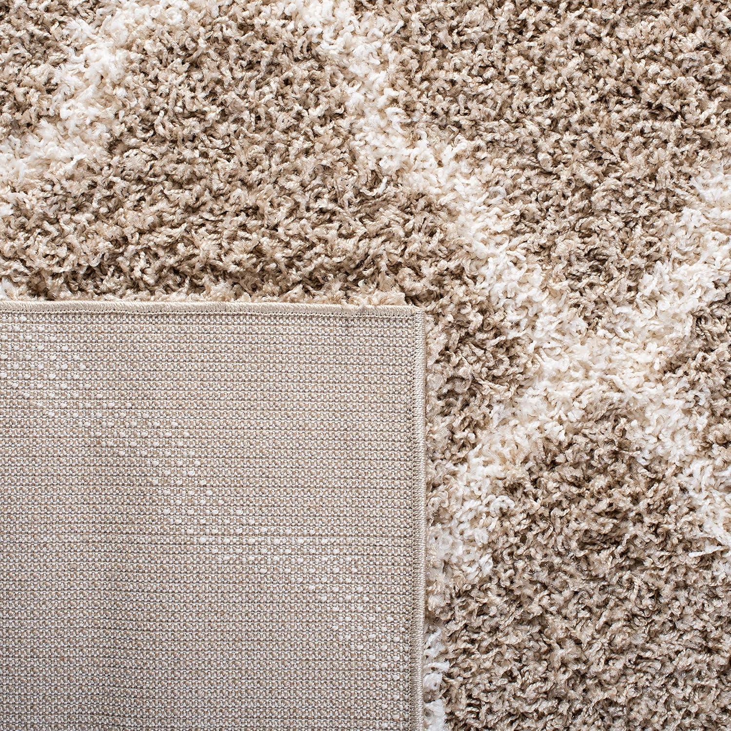 Dallas Shag SGD257 Power Loomed Indoor Accent Rug - Beige/Ivory - 3'x5' - Safavieh.