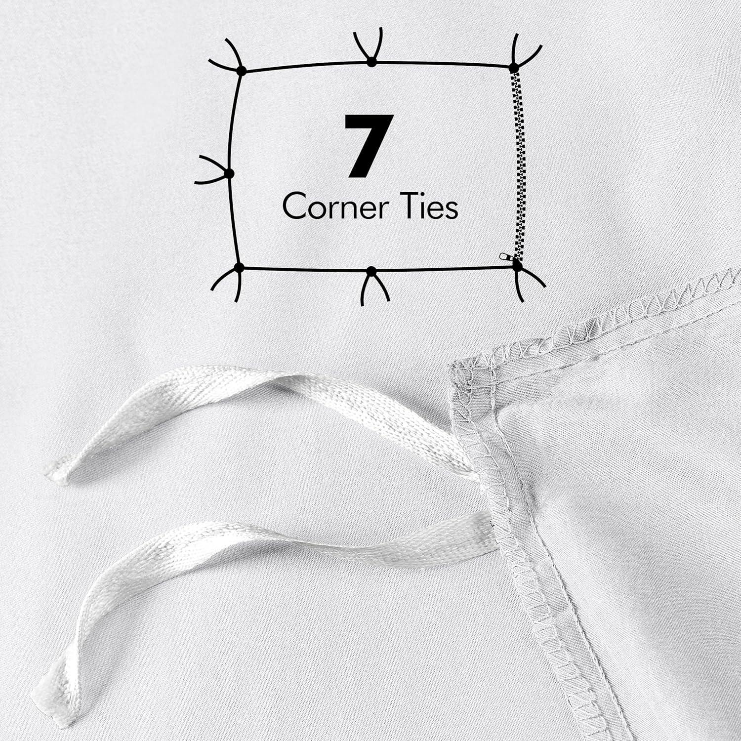 Utopia Bedding Duvet Cover Twin Size - 2 Piece with Zipper Closure - 1 Comforter Cover 68X90 Inches & 1 Pillow Sham 20X26 Inches (White) Comforter Not Included