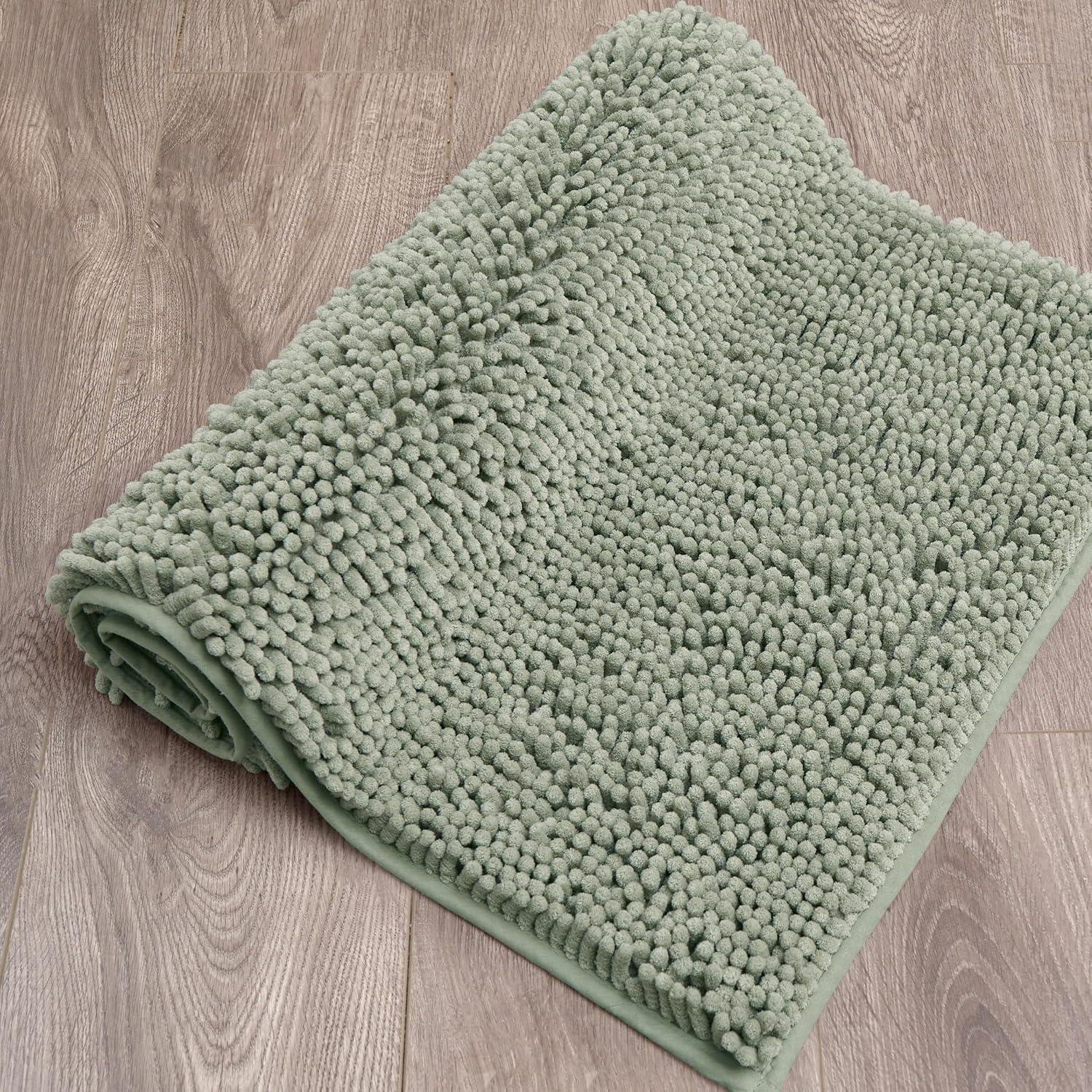 Resort Collection Chenille Plush Loop Bath Mats