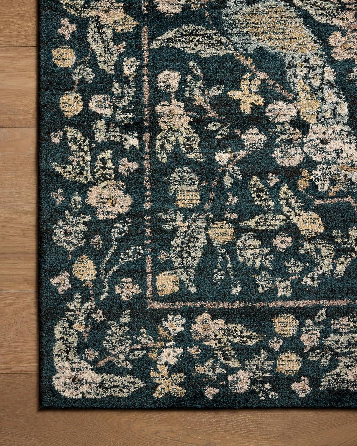 Rifle Paper Co. x Loloi Laurel Navy Area Rug