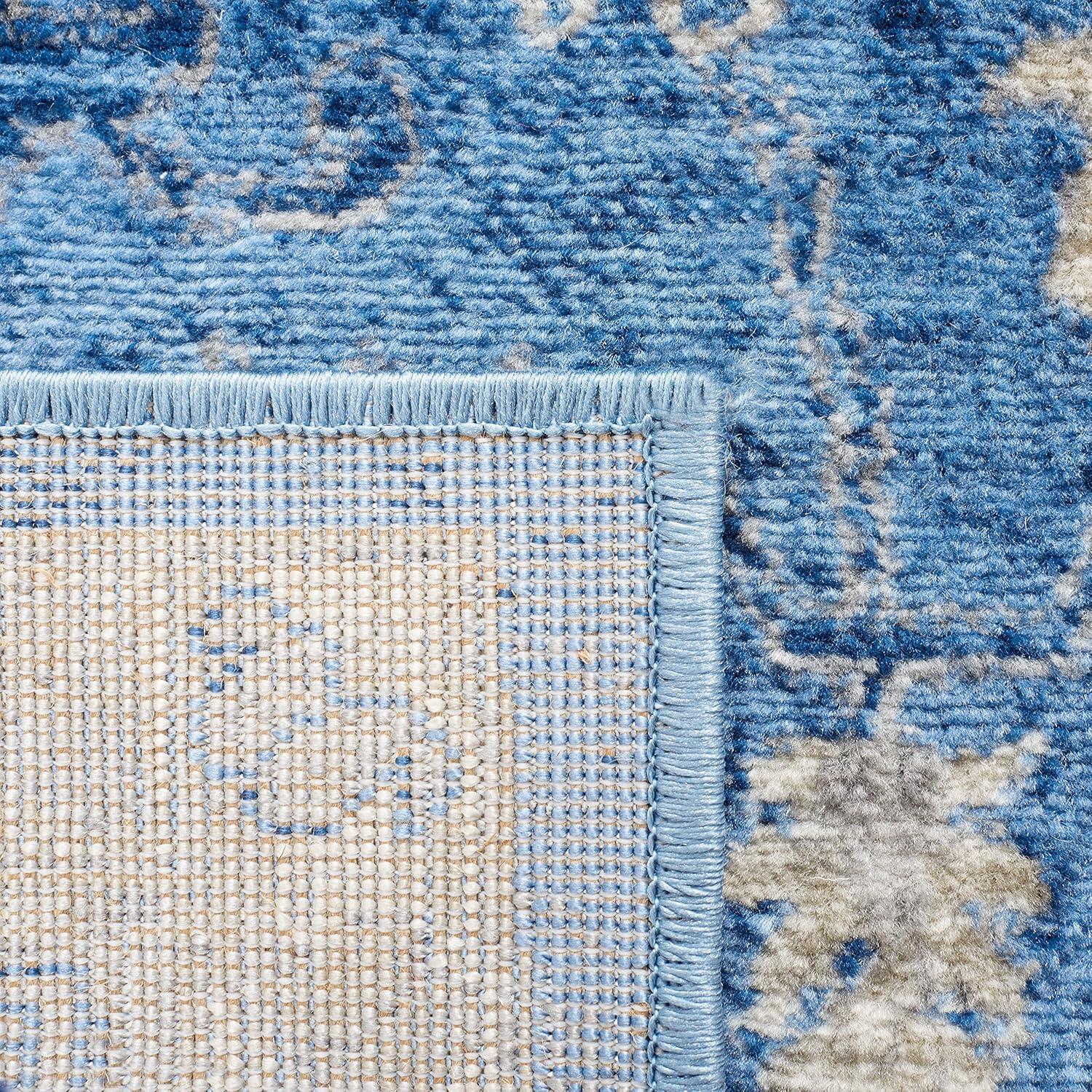 Brentwood BNT851 Power Loomed Indoor Accent Rug - Blue/Grey - 3'x5' - Safavieh