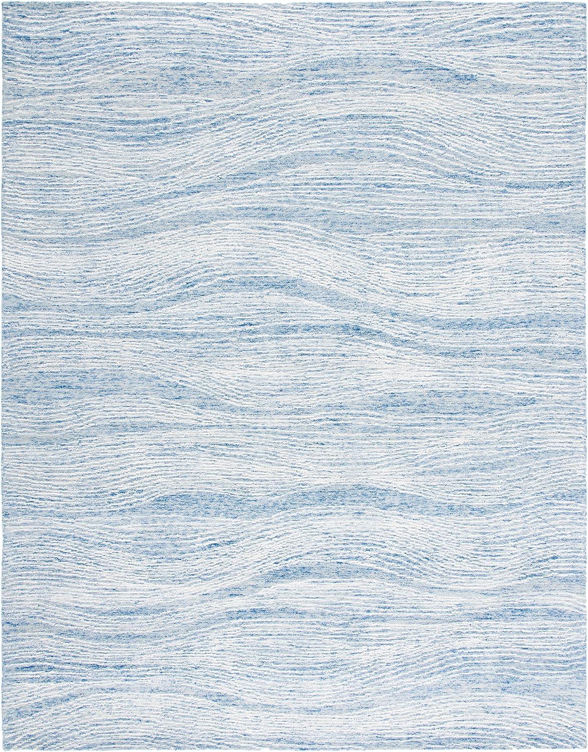 Metro MET995 Hand Tufted Indoor Area Rug - Blue/Ivory - 8'x10' - Safavieh