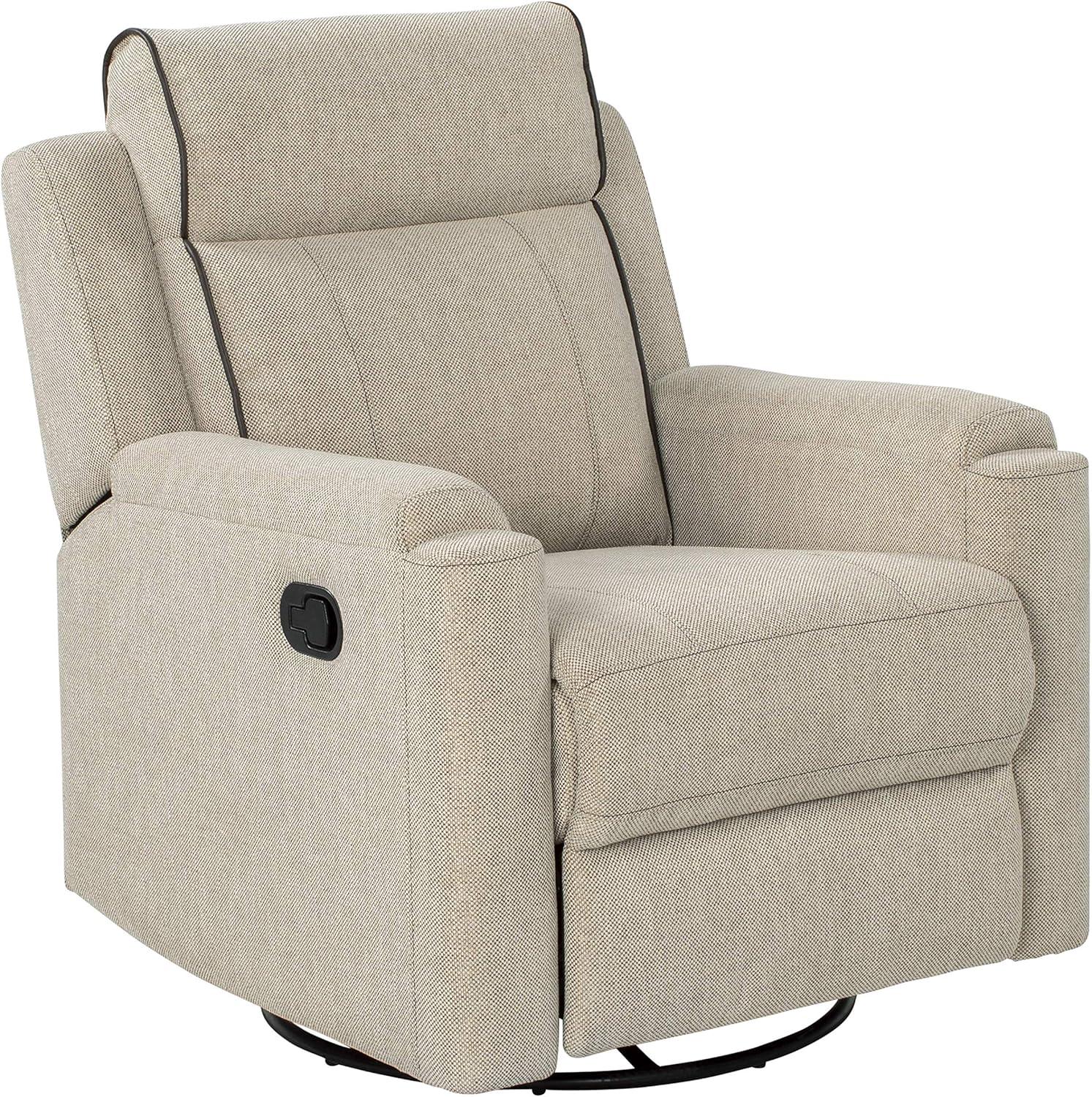 Thomas Payne RV Swivel Glide Recliner - Norlina - Luxurious, Comfortable RV Recliner - Easy-to-Clean PolyHyde Vinyl Fabric - High-Density Foam Interior for Extra Comfort - 2020129856