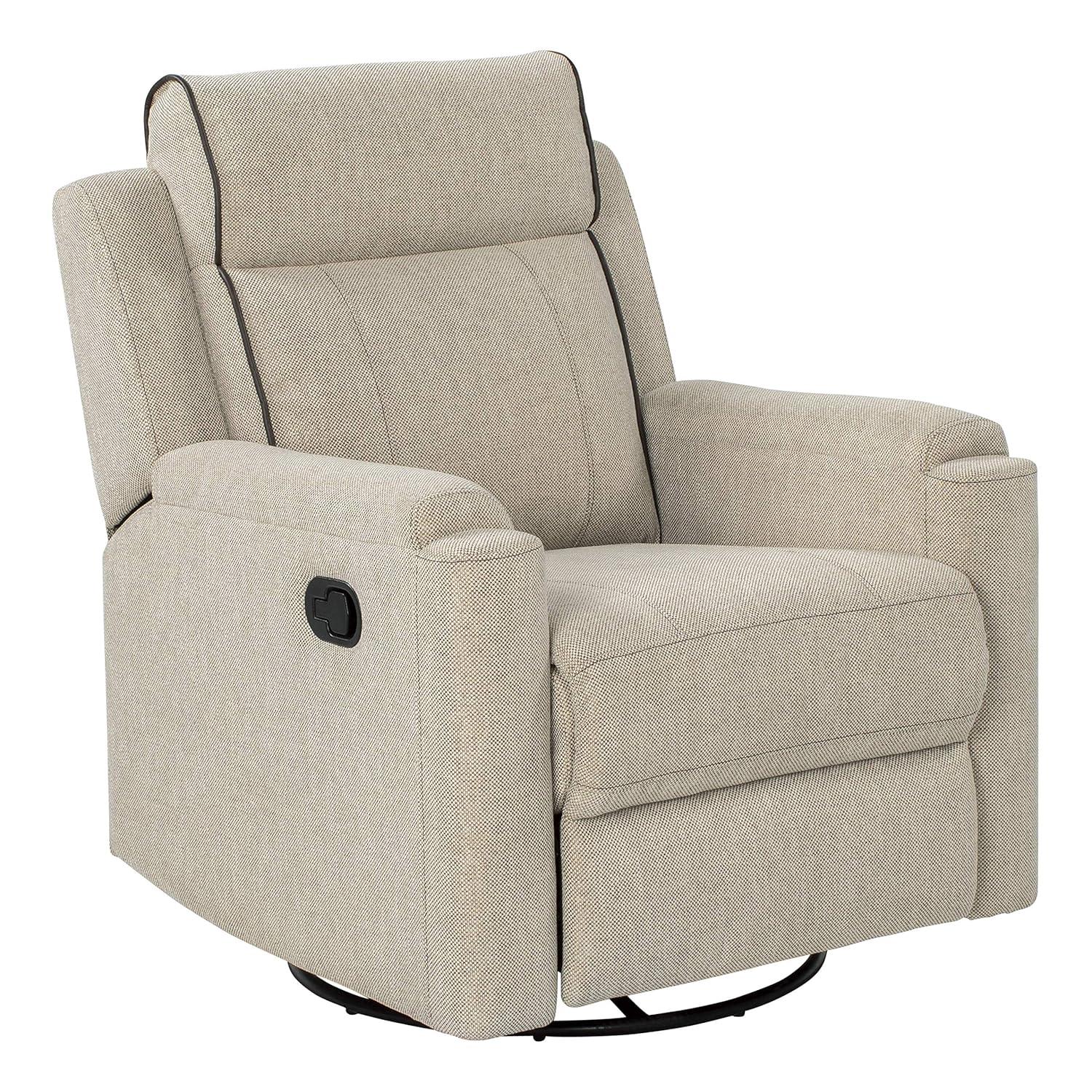 Thomas Payne RV Swivel Glide Recliner - Norlina - Luxurious, Comfortable RV Recliner - Easy-to-Clean PolyHyde Vinyl Fabric - High-Density Foam Interior for Extra Comfort - 2020129856