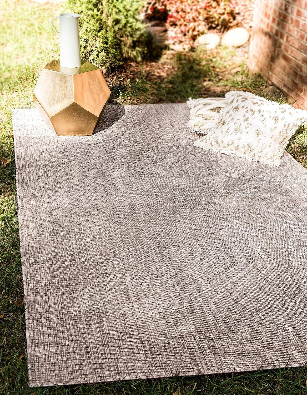 Unique Loom Outdoor Solid Solid Woven Area Rug