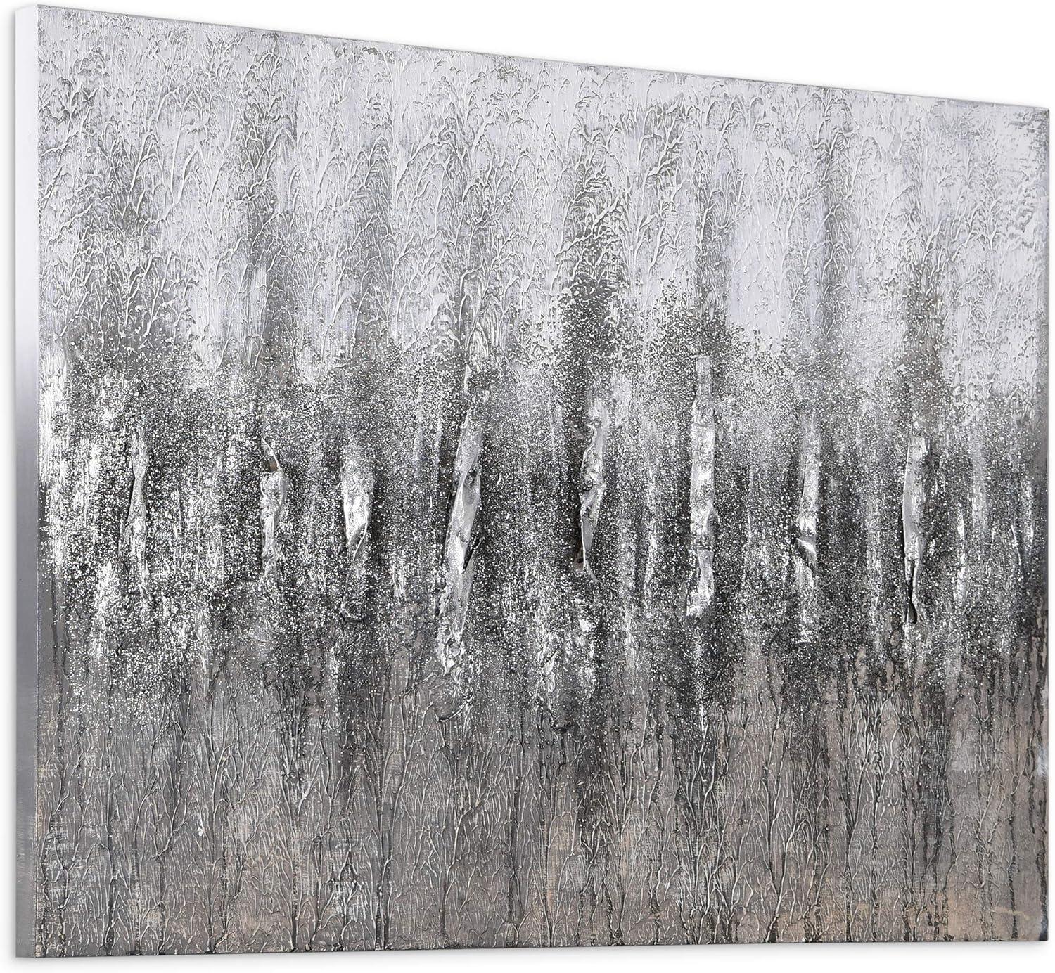 Empire Art Direct Gray Frequency Textured Metallic Hand Painted Wall Art, 30" x 40" x 1.5", Ready to Hang