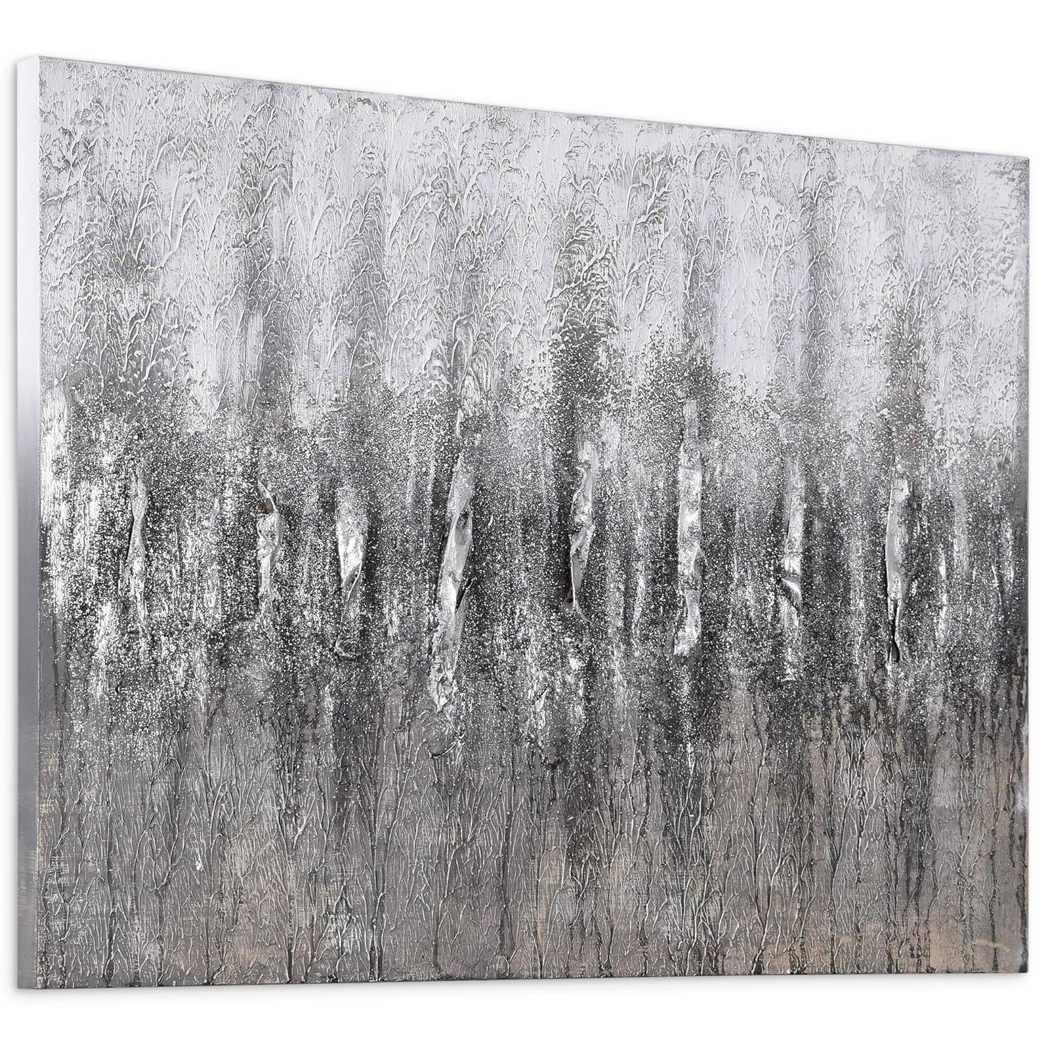 Empire Art Direct Gray Frequency Textured Metallic Hand Painted Wall Art, 30" x 40" x 1.5", Ready to Hang