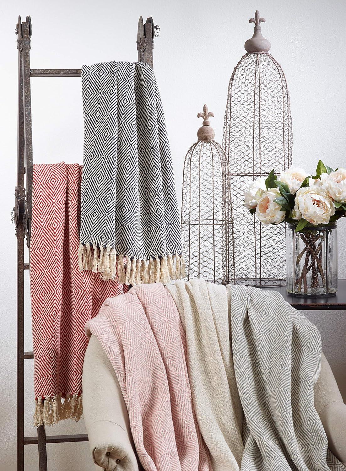 Saro Sevan Collection Hand Woven Throw Blanket