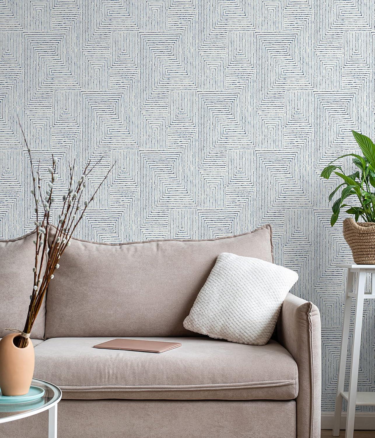 Ink Modern Peel & Stick Geometric Wallpaper