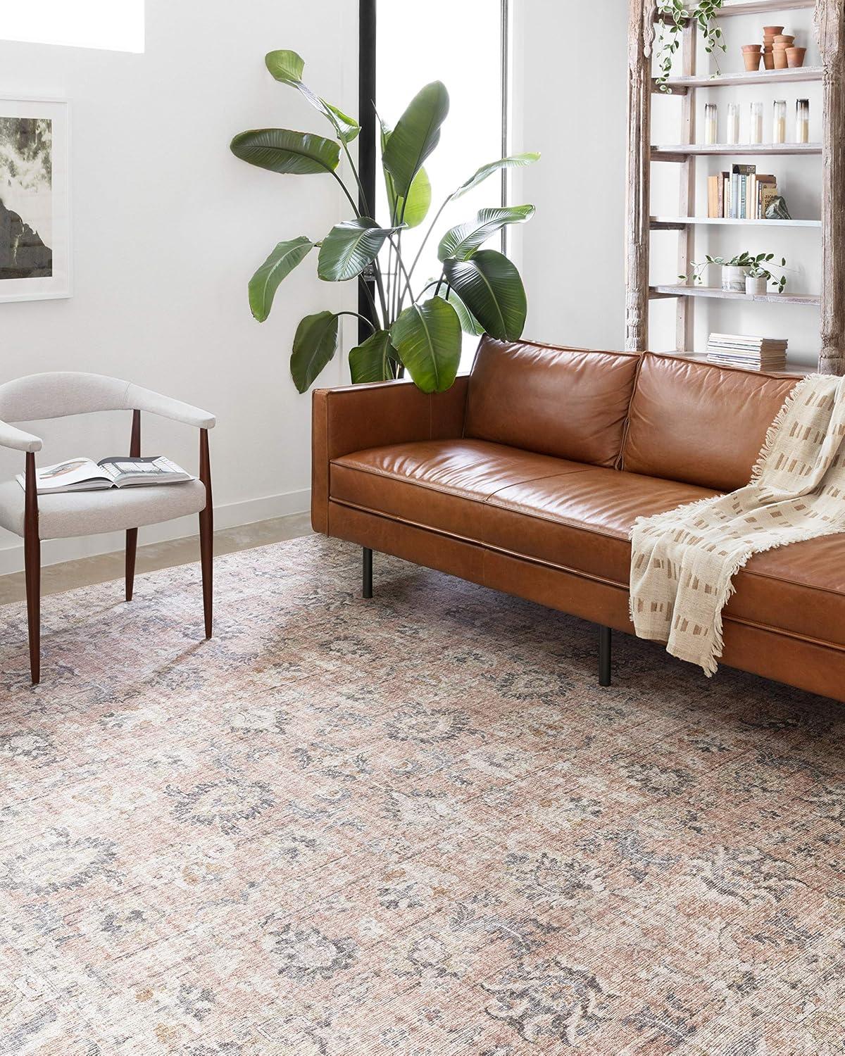 Roze Rug - Blush and Grey / 5' x 7'6"
