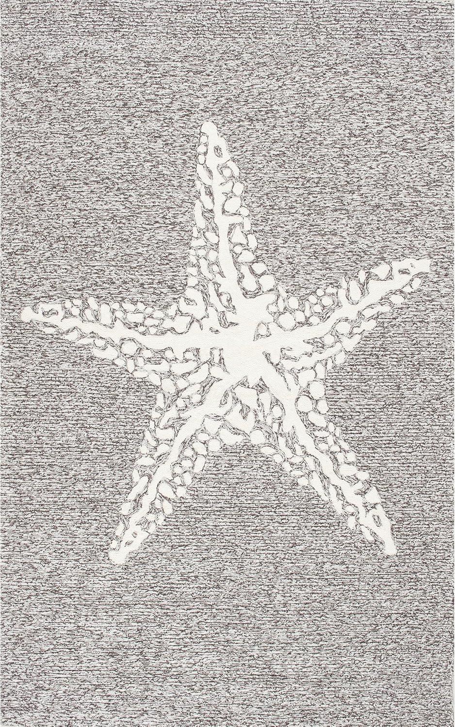 Hand Hooked Marine Indoor/Outdoor Area Rug - nuLOOM