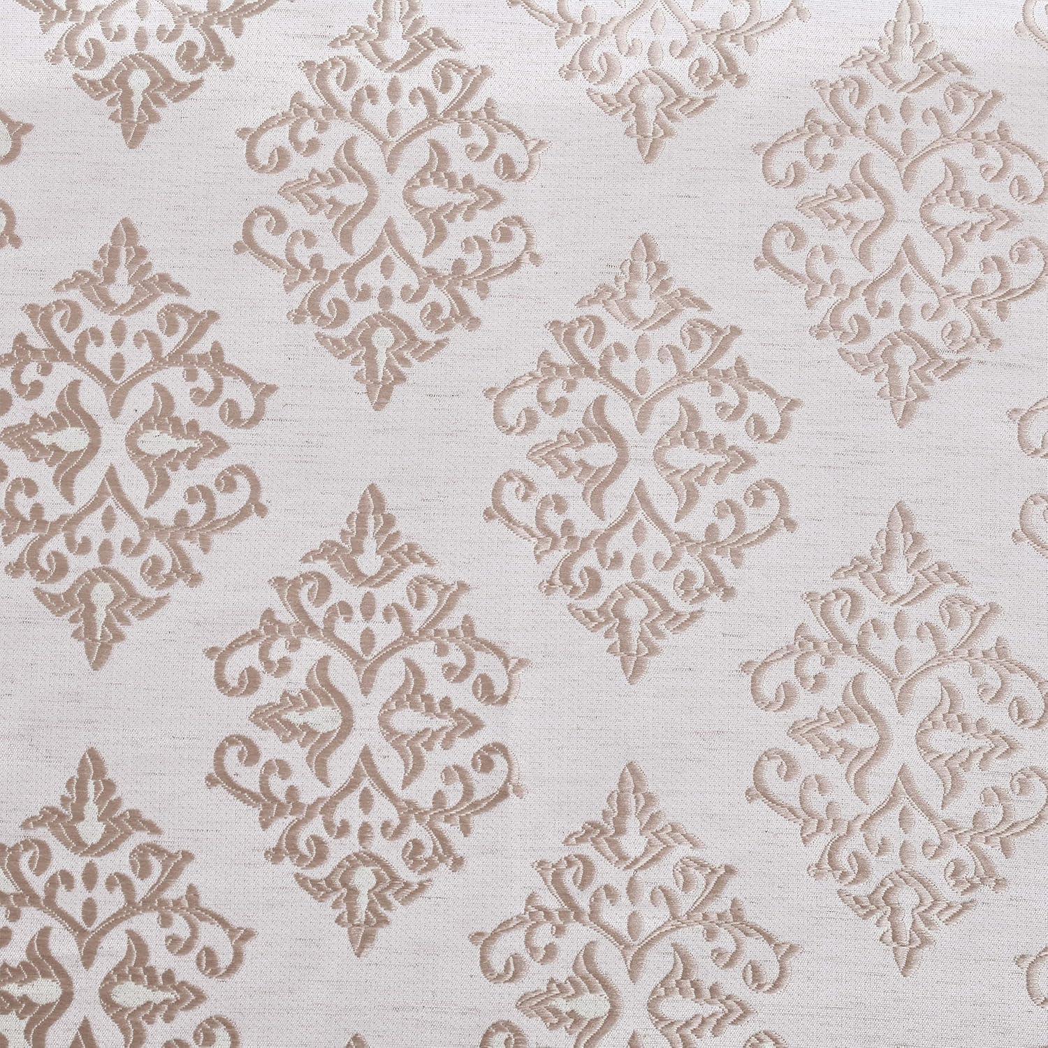 Superior Venetian Damask Jacquard Grommet Curtain Panel, Set of 2, 42" x 96", Brass