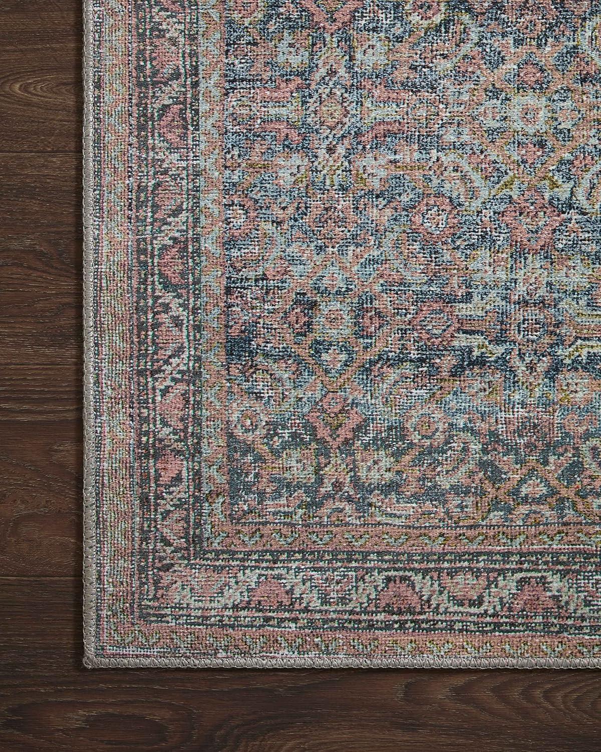 Loloi II Adrian Denim / Multi 3'-6" X 5'-6" Accent Rug