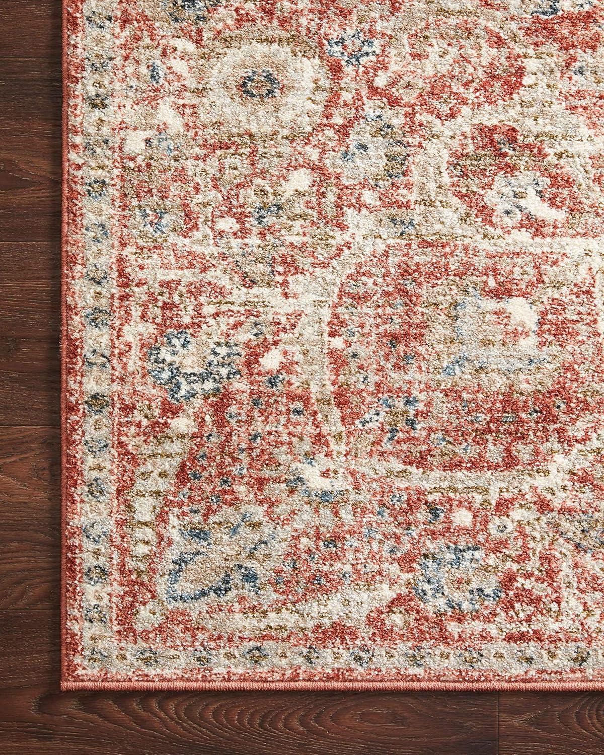 Loloi II Saban SAB-02 Oriental Rust / Beige Area Rug 5'-3" x 7'-6"