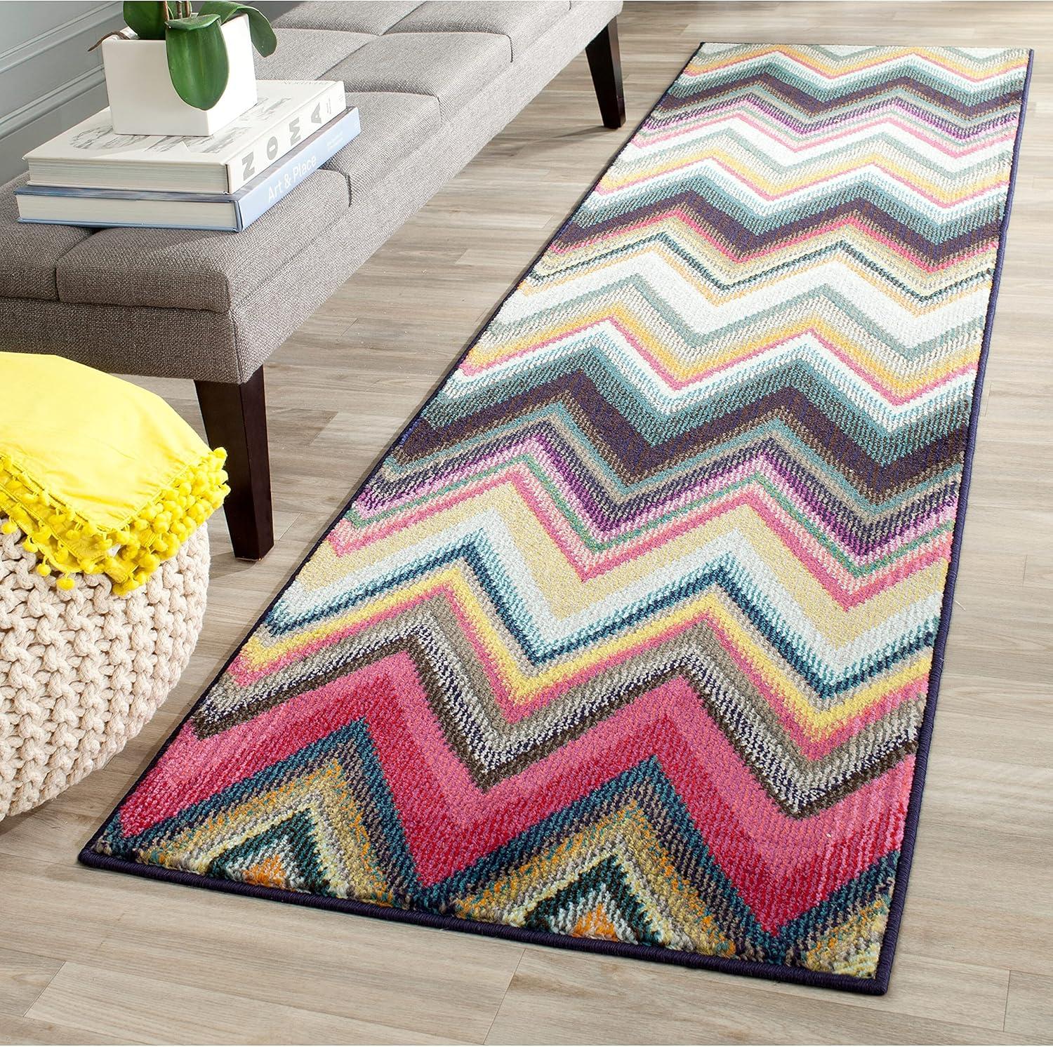 Boho-Chic Monaco Multicolor Geometric 9' x 12' Area Rug