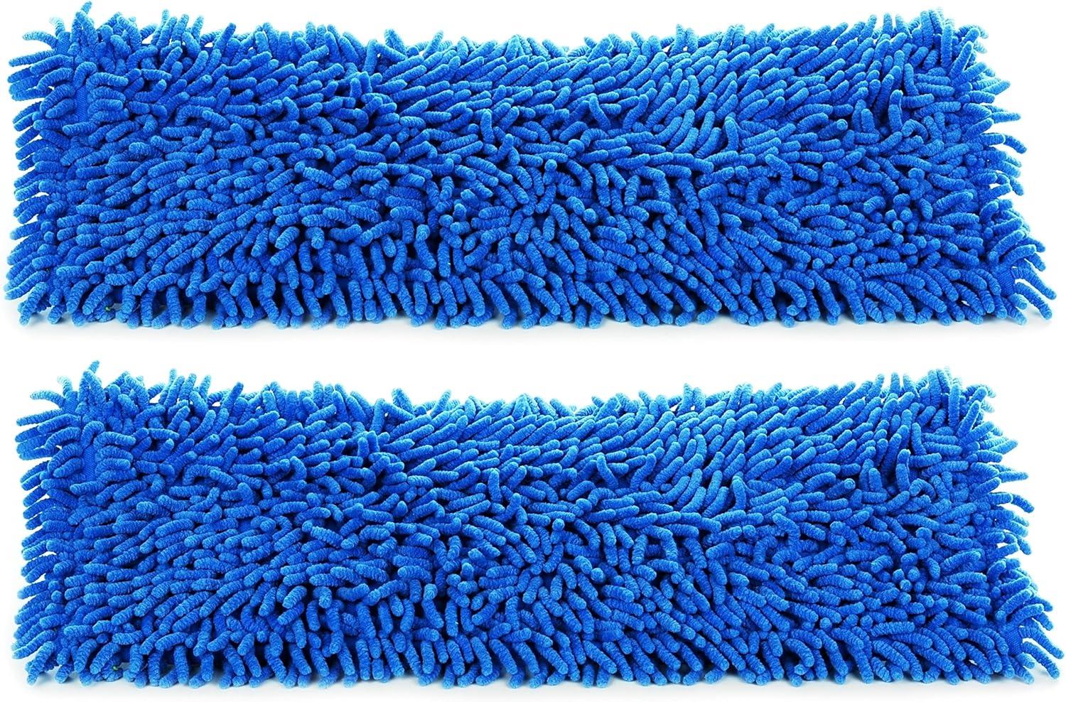 2-pack of 18 inch Inch Premium Microfiber Wet Mop Pads for Professional Commercial Microfiber Mops