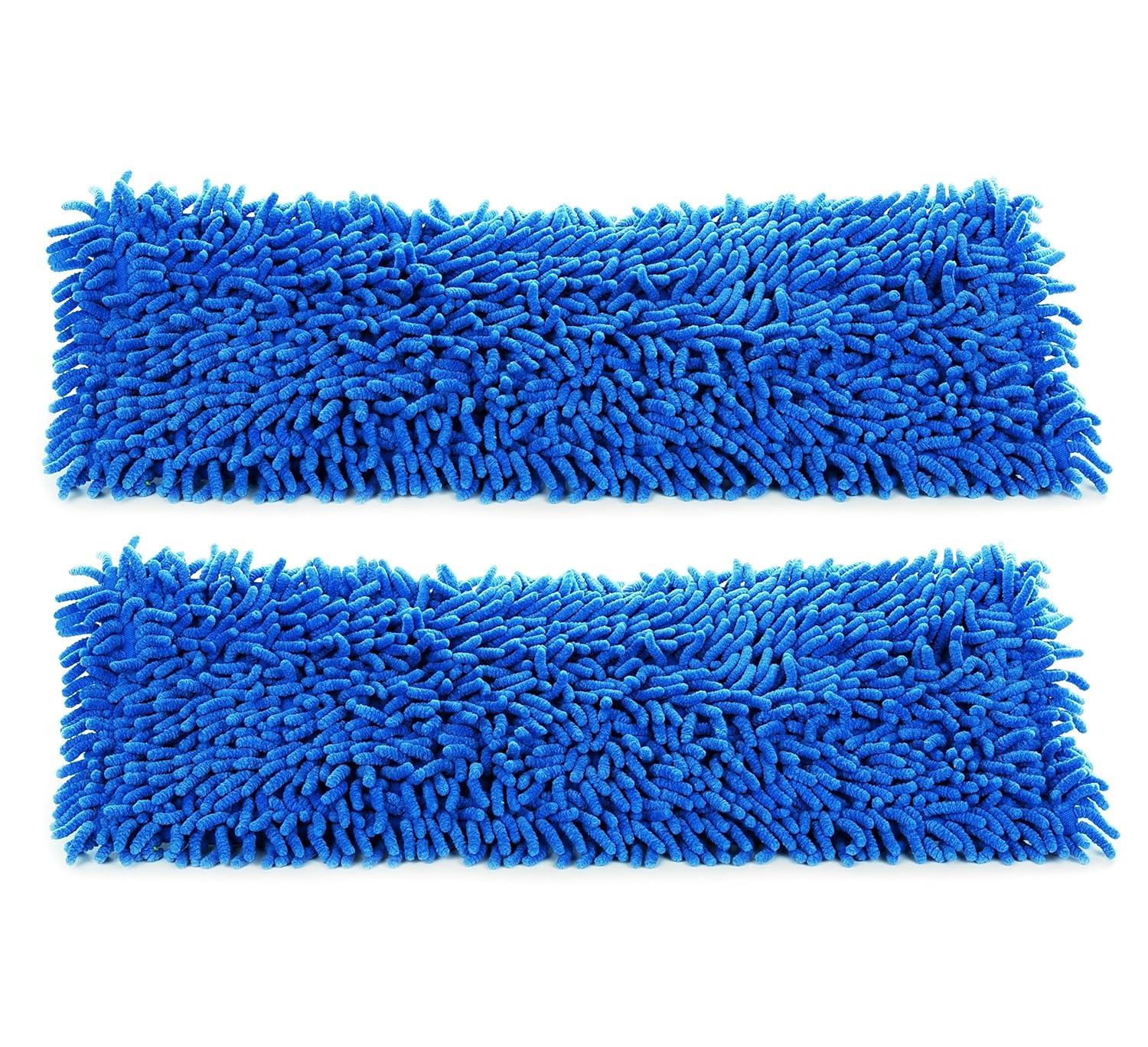 2-pack of 18 inch Inch Premium Microfiber Wet Mop Pads for Professional Commercial Microfiber Mops