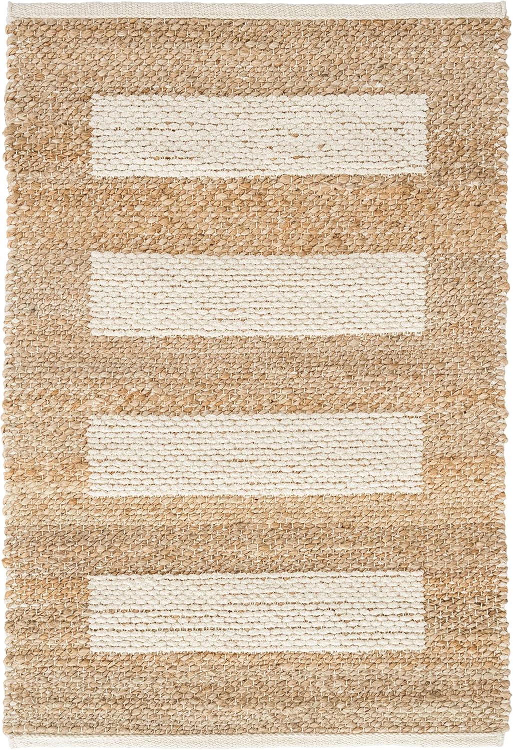 Milo Ivory Handwoven Jute/Cotton Rug