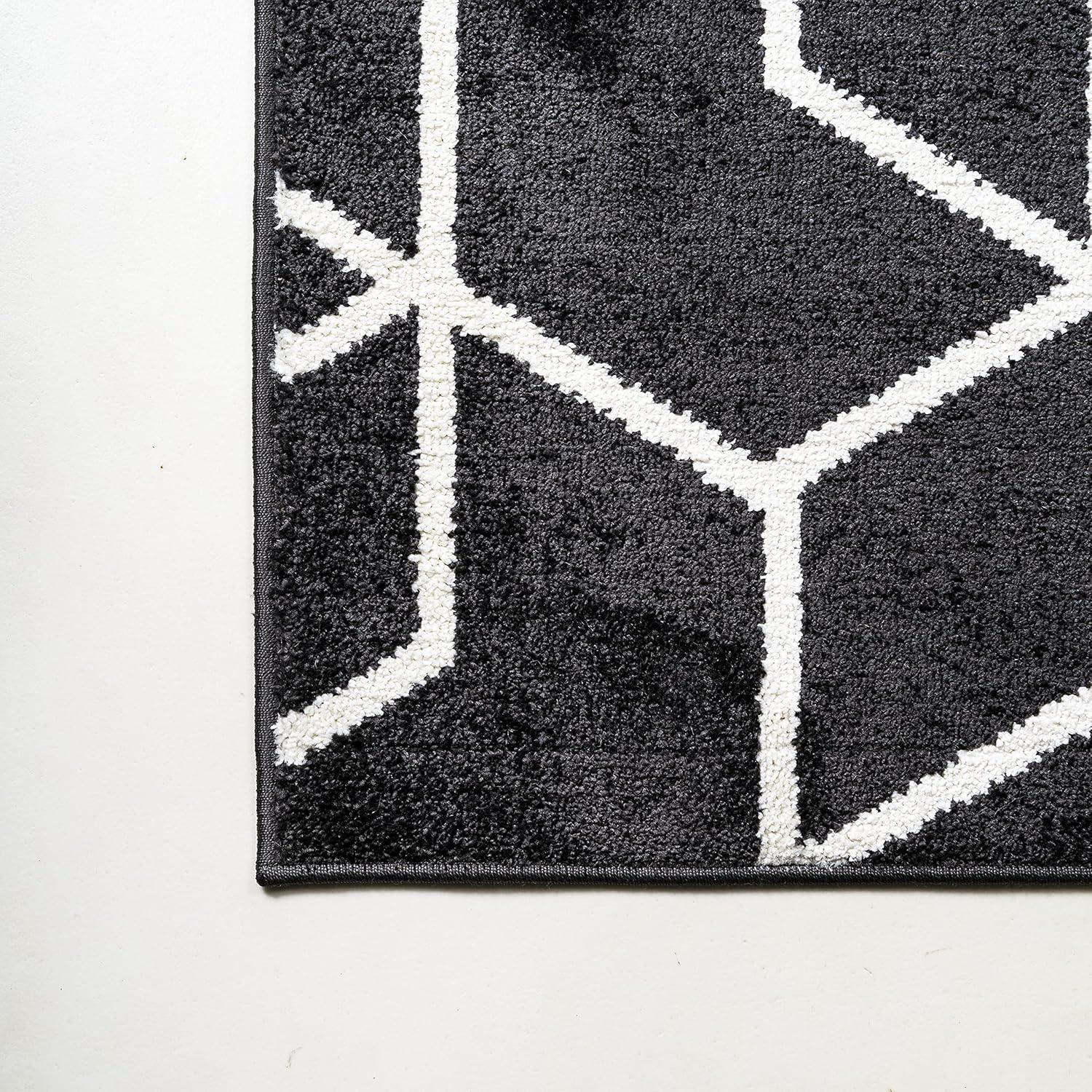 Tumbling Blocks Modern Geometric Area Rug - JONATHAN Y