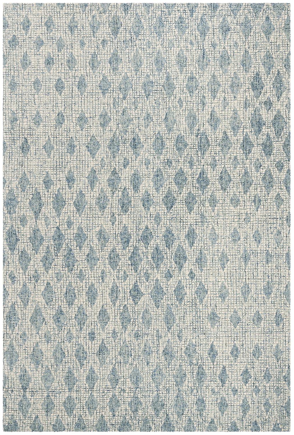 Abstract ABT206 Hand Tufted Area Rug - Ivory/Blue - 4'x6' - Safavieh.