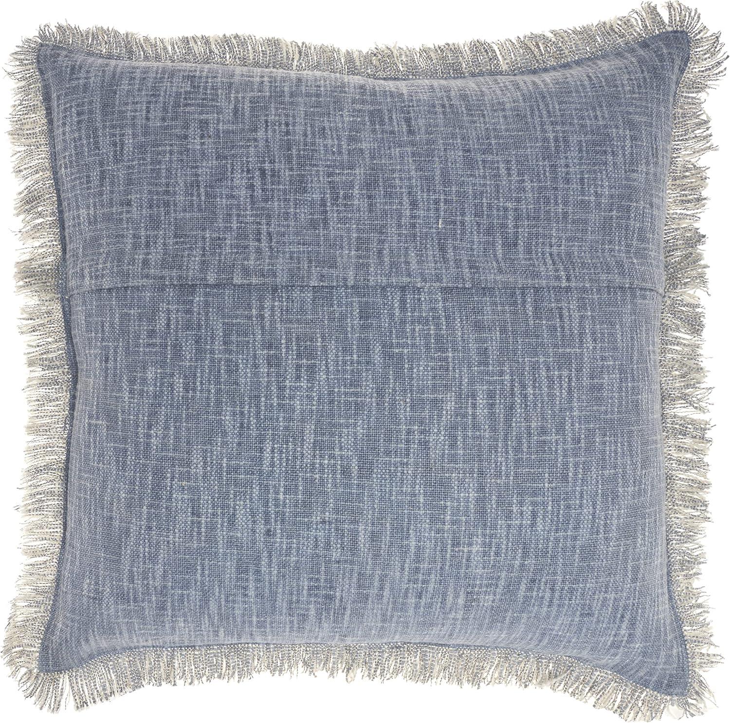 Nicolecurtis Fringed Cotton Throw Pillow