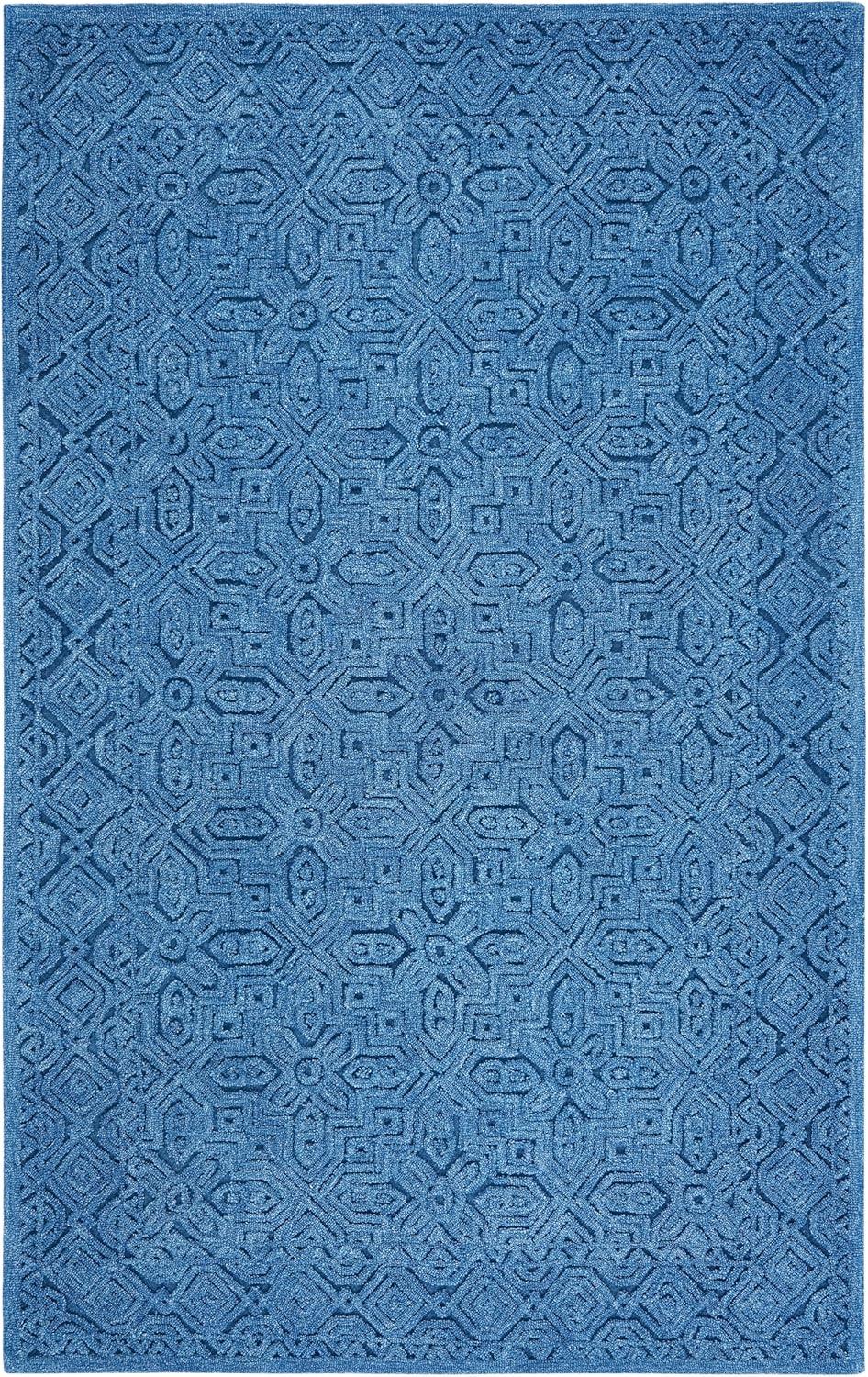 Textural TXT101 Hand Tufted Area Rug - Dark Blue - 4'x6' - Safavieh.