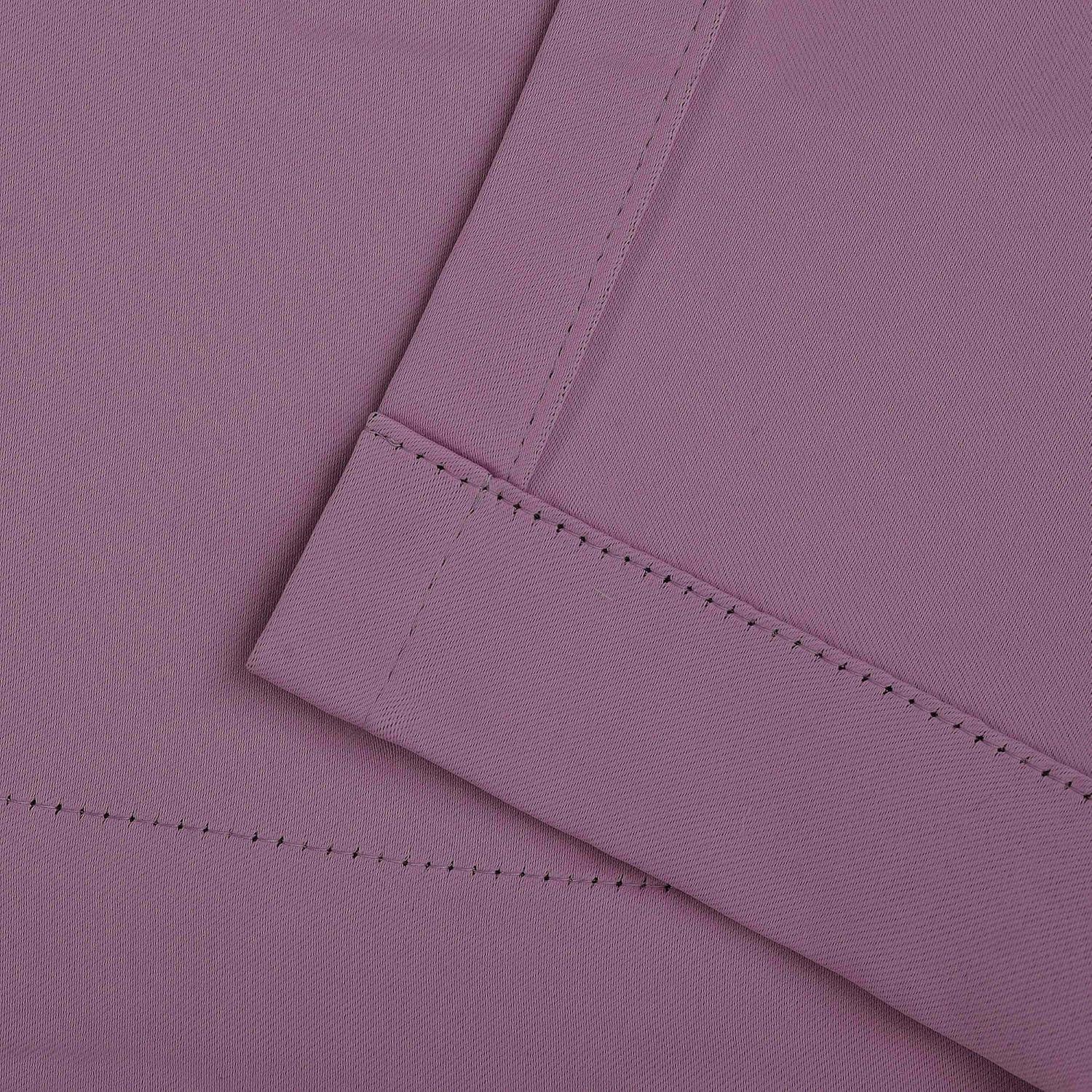 Superior Blackout Solid Light Filtering Grommet Curtain Panel Set, 52"X 63", Wisteria