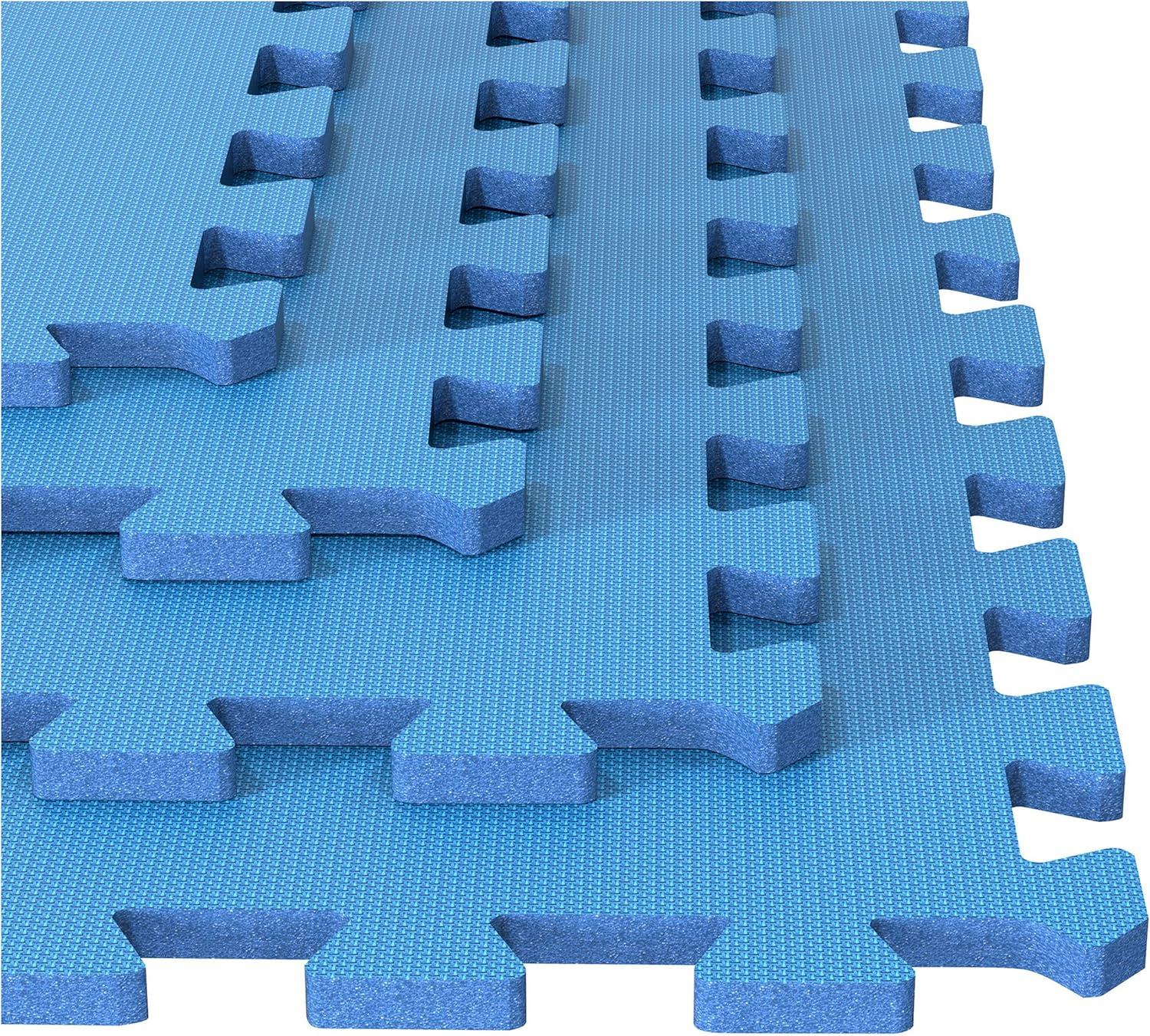 Stalwart 24-Inch EVA Foam Tiles 4-Pack -16 SQ FT of Interlocking Padding-Exercise Mat ,Baby Playmat