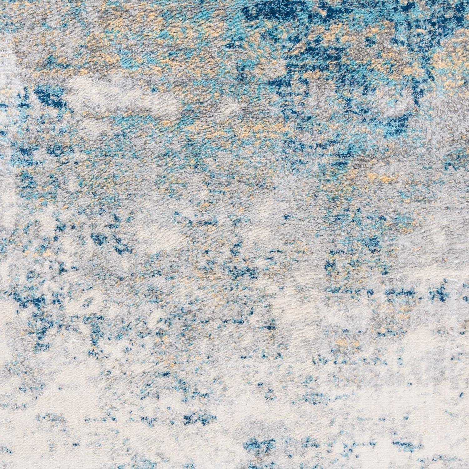 Jasper JSP107 Power Loomed Area Rug - Grey/Blue - 4'x6' - Safavieh.